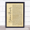 Queen Bohemian Rhapsody Rustic Script Song Lyric Quote Print