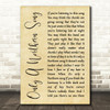 The Beatles Only A Northern Song Rustic Script Song Lyric Quote Print