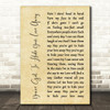 The Beatles You've Got To Hide Your Love Away Rustic Script Song Lyric Print