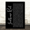 Elvis Presley Jailhouse Rock Black Script Song Lyric Quote Print