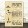 Simply Red You've Got It Rustic Script Song Lyric Quote Print