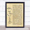 Simply Red You've Got It Rustic Script Song Lyric Quote Print