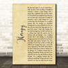 All Time Low Therapy Rustic Script Song Lyric Quote Print