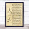 Eli Young Band Skin & Bones Rustic Script Song Lyric Quote Print