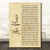 Madness The Prince Rustic Script Song Lyric Quote Print