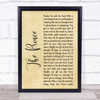 Madness The Prince Rustic Script Song Lyric Quote Print