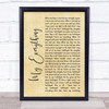 Owl City My Everything Rustic Script Song Lyric Quote Print