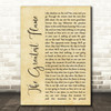 Runrig The Greatest Flame Rustic Script Song Lyric Quote Print