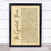 Runrig The Greatest Flame Rustic Script Song Lyric Quote Print