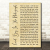 Stereophonics Local Boy In The Photograph Rustic Script Song Lyric Quote Print