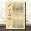 Shania Twain From This Moment On Rustic Script Song Lyric Quote Print