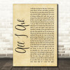 Adele All I Ask Rustic Script Song Lyric Quote Print