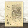 Jim Reeves He'll Have To Go Rustic Script Song Lyric Quote Print