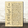 Johnny Cash The Old Rugged Cross Rustic Script Song Lyric Quote Print