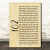 The 1975 102 Rustic Script Song Lyric Quote Print
