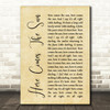 The Beatles Here Comes The Sun Rustic Script Song Lyric Quote Print