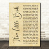 Bob Marley Three Little Birds Rustic Script Song Lyric Quote Print