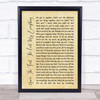 You're The First, The Last, My Everything Rustic Script Song Lyric Quote Print
