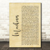 Biffy Clyro Machines Rustic Script Song Lyric Quote Print