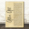 Cher After All Rustic Script Song Lyric Quote Print