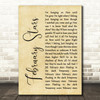 Foo Fighters February Stars Rustic Script Song Lyric Quote Print