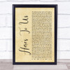 Halestorm Here's To Us Rustic Script Song Lyric Quote Print