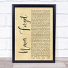 Take That Never Forget Rustic Script Song Lyric Quote Print
