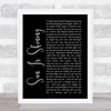 Sun Is Shining Axwell Ingrosso Black Script Song Lyric Quote Print