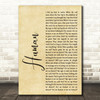 The Killers Human Rustic Script Song Lyric Quote Print