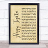 The Turtles Happy Together Rustic Script Song Lyric Quote Print