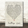 Endless Love Luther Vandross Script Heart Song Lyric Quote Print