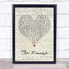 Tracy Chapman The Promise Script Heart Song Lyric Quote Print