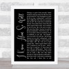 Whitney Houston I Know Him So Well Black Script Song Lyric Quote Print