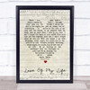 Love Of My Life Santana Script Heart Quote Song Lyric Print