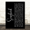 Eva Cassidy Songbird Black Script Song Lyric Quote Print