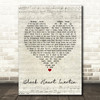 Incubus Black Heart Inertia Script Heart Song Lyric Quote Print