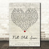 Pink Floyd Fat Old Sun Script Heart Song Lyric Quote Print