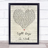 The Beatles Eight Days A Week Script Heart Song Lyric Quote Print