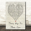 Tears Dry On Their Own Amy Winehouse Script Heart Quote Song Lyric Print