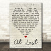 Etta James At Last Script Heart Quote Song Lyric Print