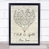 I Put A Spell On You Nina Simone Script Heart Song Lyric Quote Print