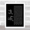 The Beatles Hey Jude Black Script Song Lyric Quote Print