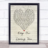 Keep On Loving You REO Speedwagon Script Heart Song Lyric Quote Print