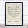 Tears In Heaven Eric Clapton Script Heart Song Lyric Quote Print