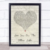 Brian Fallon See You On The Other Side Script Heart Song Lyric Quote Print