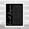 Al Green Love And Happiness Black Script Song Lyric Quote Print
