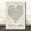 Treat You Better Shawn Mendes Script Heart Song Lyric Quote Print