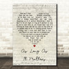 Gin Blossoms As Long As It Matters Script Heart Song Lyric Quote Print