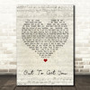 James Out To Get You Script Heart Song Lyric Quote Print