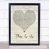 Keyshia Cole This Is Us Script Heart Song Lyric Quote Print